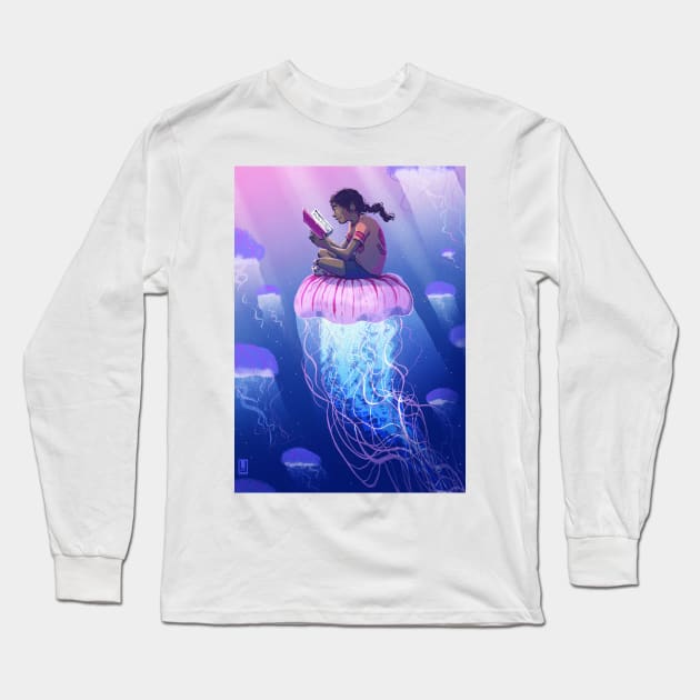 Floating Away Long Sleeve T-Shirt by LouieJoyce